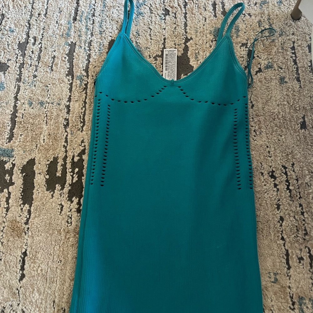 Zara spaghetti strap ribbed dress